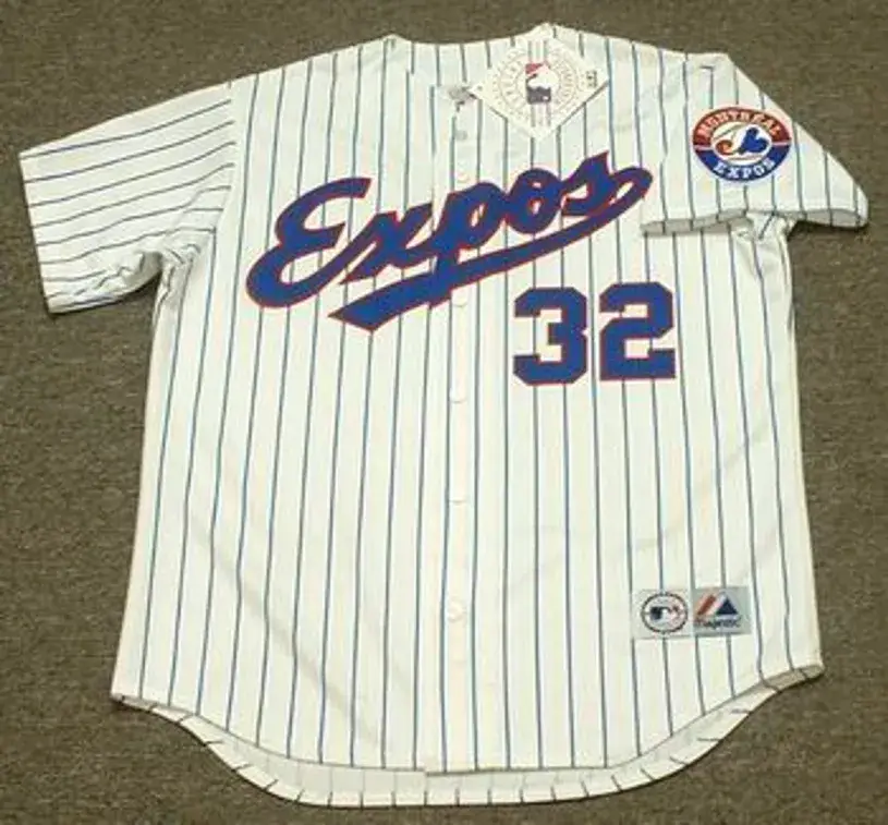 DENNIS MARTINEZ Montreal Expos 1992 Majestic Throwback Home Baseball Jersey