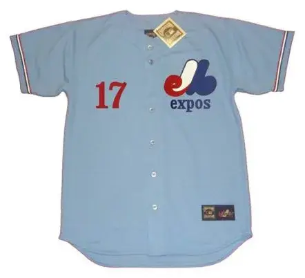 ELLIS VALENTINE Montreal Expos 1978 Away Majestic Throwback Baseball Jersey
