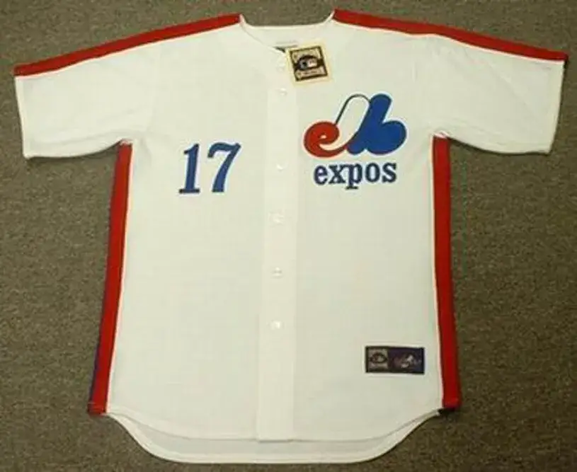 ELLIS VALENTINE Montreal Expos 1980 Majestic Cooperstown Throwback Home Baseball Jersey