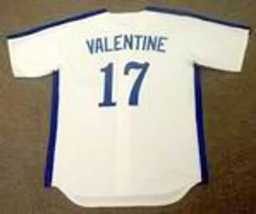 ELLIS VALENTINE Montreal Expos 1980 Majestic Cooperstown Throwback Home Baseball Jersey 