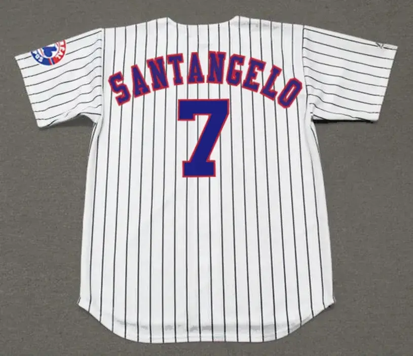 F.P. SANTANGELO Montreal Expos 1996 Home Majestic Throwback Baseball Jersey 