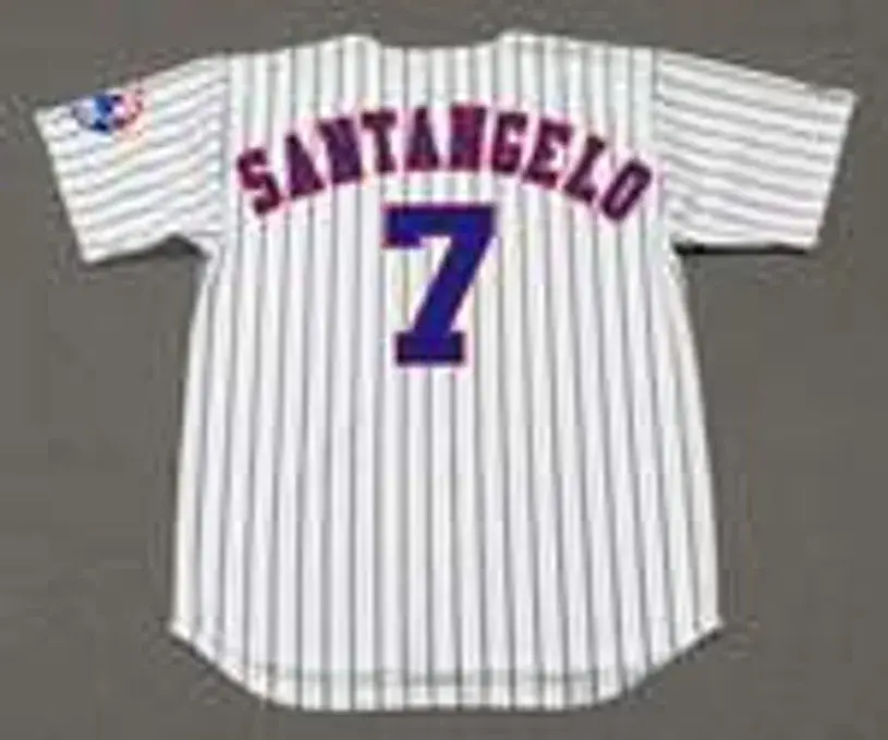 F.P. SANTANGELO Montreal Expos 1996 Home Majestic Throwback Baseball Jersey 
