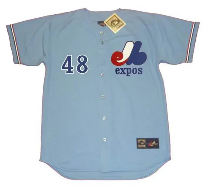 FELIPE ALOU Montreal Expos 1973 Majestic Cooperstown Away Baseball Jersey 