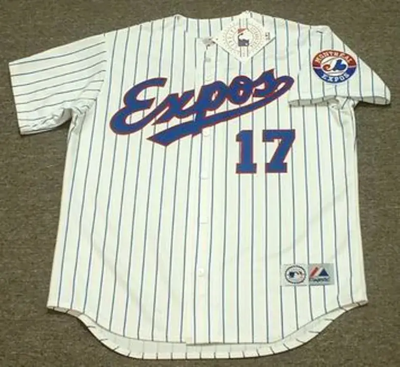 FELIPE ALOU Montreal Expos 1994 Majestic Throwback Home Baseball Jersey