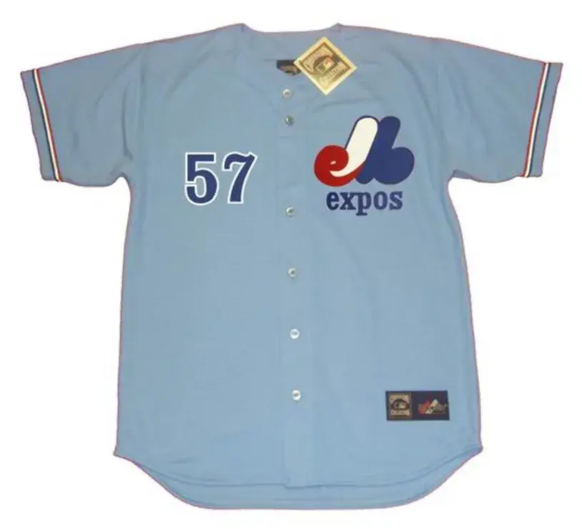 GARY CARTER Montreal Expos 1974 Majestic Cooperstown Away Baseball Jersey 