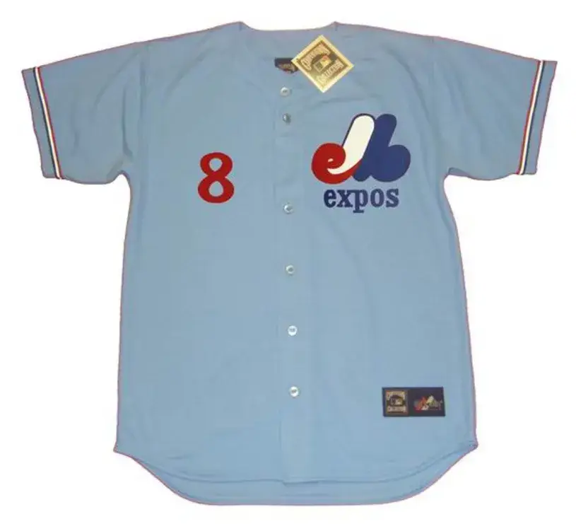 GARY CARTER Montreal Expos 1978 Majestic Cooperstown Throwback Baseball Jersey
