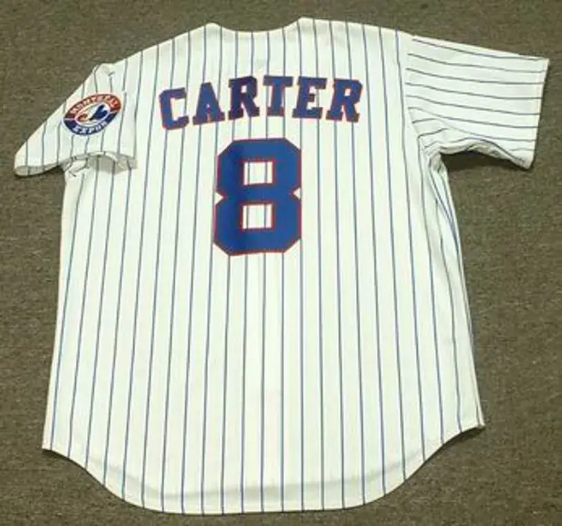 GARY CARTER Montreal Expos 1992 Majestic Throwback Home Baseball Jersey 