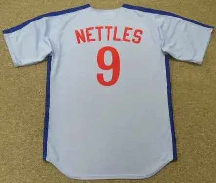 GRAIG NETTLES Montreal Expos 1988 Majestic Cooperstown Away Baseball Jersey 