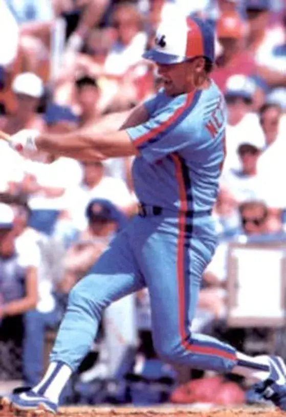 GRAIG NETTLES Montreal Expos 1988 Majestic Cooperstown Away Baseball Jersey 
