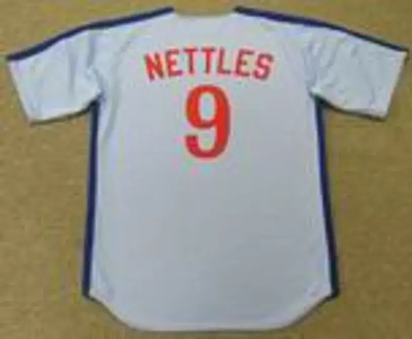 GRAIG NETTLES Montreal Expos 1988 Majestic Cooperstown Away Baseball Jersey 