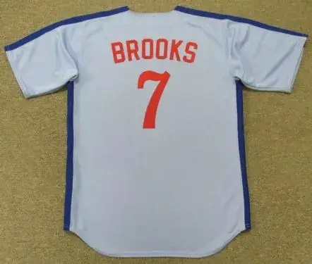 HUBIE BROOKS Montreal Expos 1985 Majestic Cooperstown Away Baseball Jersey 