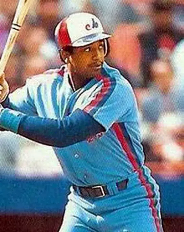 HUBIE BROOKS Montreal Expos 1985 Majestic Cooperstown Away Baseball Jersey 