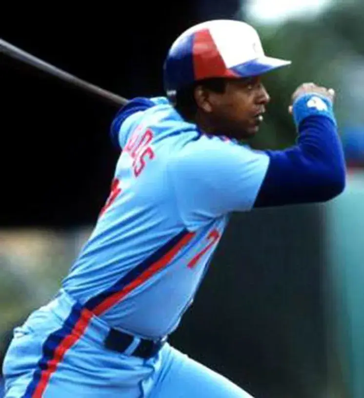 HUBIE BROOKS Montreal Expos 1985 Majestic Cooperstown Away Baseball Jersey 
