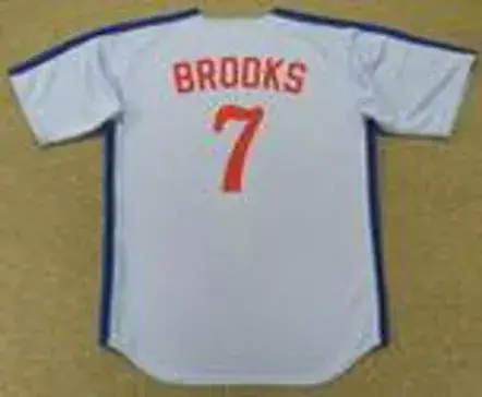 HUBIE BROOKS Montreal Expos 1985 Majestic Cooperstown Away Baseball Jersey 