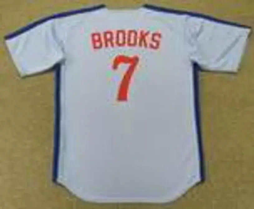 HUBIE BROOKS Montreal Expos 1985 Majestic Cooperstown Away Baseball Jersey 