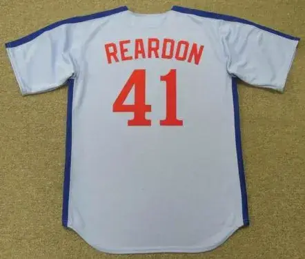 JEFF REARDON Montreal Expos 1983 Majestic Cooperstown Away Baseball Jersey 