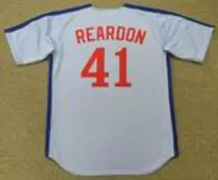 JEFF REARDON Montreal Expos 1983 Majestic Cooperstown Away Baseball Jersey 