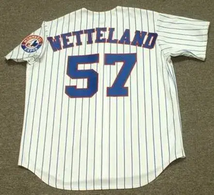 JOHN WETTELAND Montreal Expos 1994 Majestic Throwback Home Baseball Jersey 
