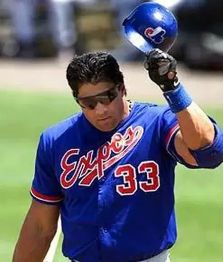 JOSE CANSECO Montreal Expos 2002 Majestic Throwback Baseball Jersey 