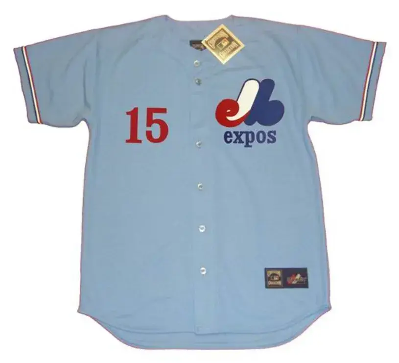 LARRY PARRISH Montreal Expos 1978 Majestic Cooperstown Away Baseball Jersey