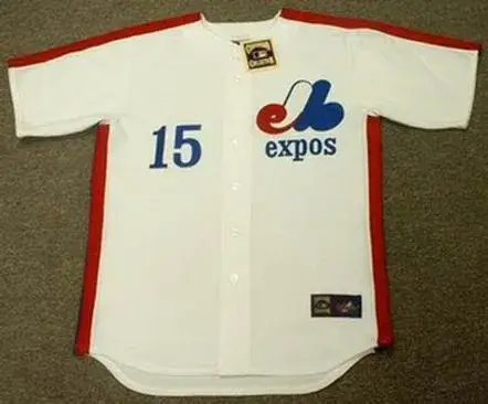 LARRY PARRISH Montreal Expos 1981 Majestic Cooperstown Throwback Home Baseball Jersey