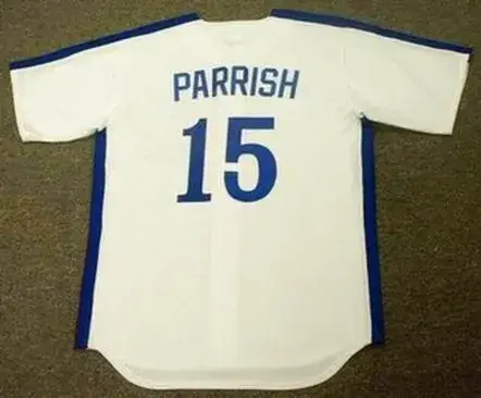 LARRY PARRISH Montreal Expos 1981 Majestic Cooperstown Throwback Home Baseball Jersey 