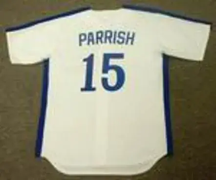 LARRY PARRISH Montreal Expos 1981 Majestic Cooperstown Throwback Home Baseball Jersey 