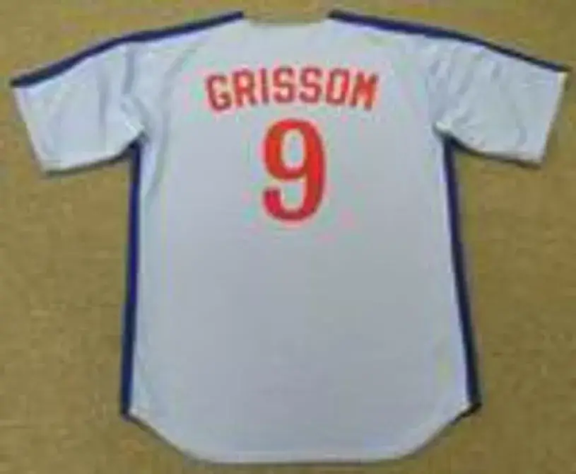 MARQUIS GRISSOM Montreal Expos 1991 Majestic Cooperstown Away Baseball Jersey 