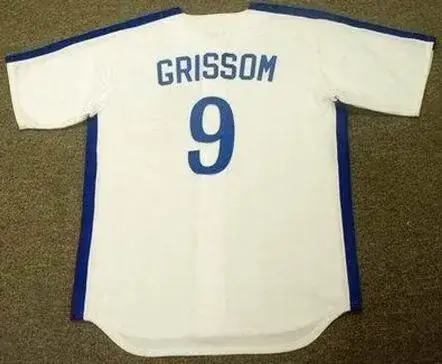 MARQUIS GRISSOM Montreal Expos 1991 Majestic Cooperstown Throwback Home Baseball Jersey 