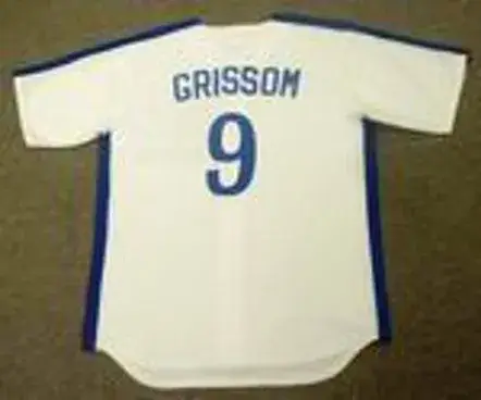 MARQUIS GRISSOM Montreal Expos 1991 Majestic Cooperstown Throwback Home Baseball Jersey 
