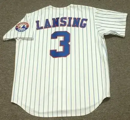 MIKE LANSING Montreal Expos 1994 Majestic Throwback Home Baseball Jersey 