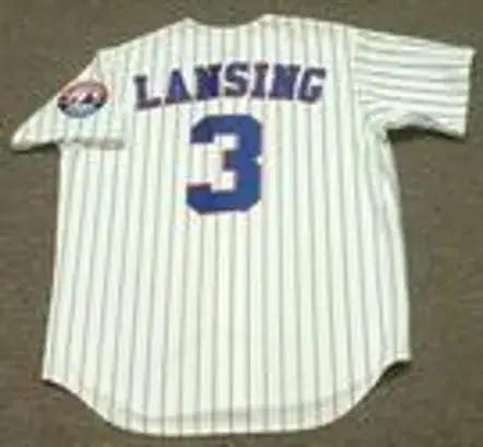 MIKE LANSING Montreal Expos 1994 Majestic Throwback Home Baseball Jersey 