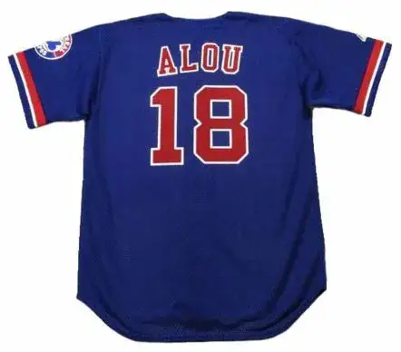 MOISES ALOU Montreal Expos 1994 Majestic Throwback Baseball Jersey 