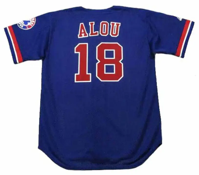 MOISES ALOU Montreal Expos 1994 Majestic Throwback Baseball Jersey 