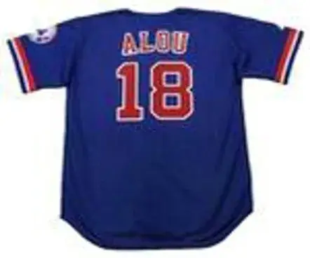 MOISES ALOU Montreal Expos 1994 Majestic Throwback Baseball Jersey 