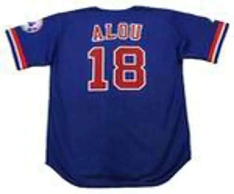 MOISES ALOU Montreal Expos 1994 Majestic Throwback Baseball Jersey 