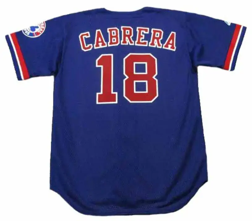 ORLANDO CABRERA Montreal Expos 2002 Majestic Throwback Baseball Jersey 