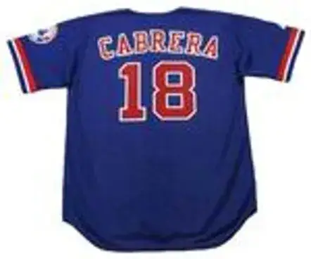 ORLANDO CABRERA Montreal Expos 2002 Majestic Throwback Baseball Jersey 