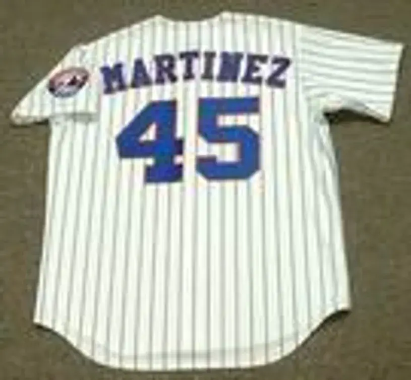 PEDRO MARTINEZ Montreal Expos 1997 Majestic Throwback Home Baseball Jersey 