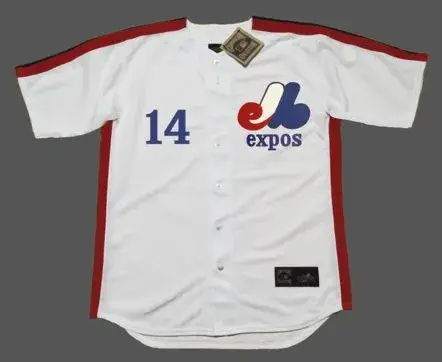 PETE ROSE Montreal Expos 1984 Home Majestic Throwback Baseball Jersey
