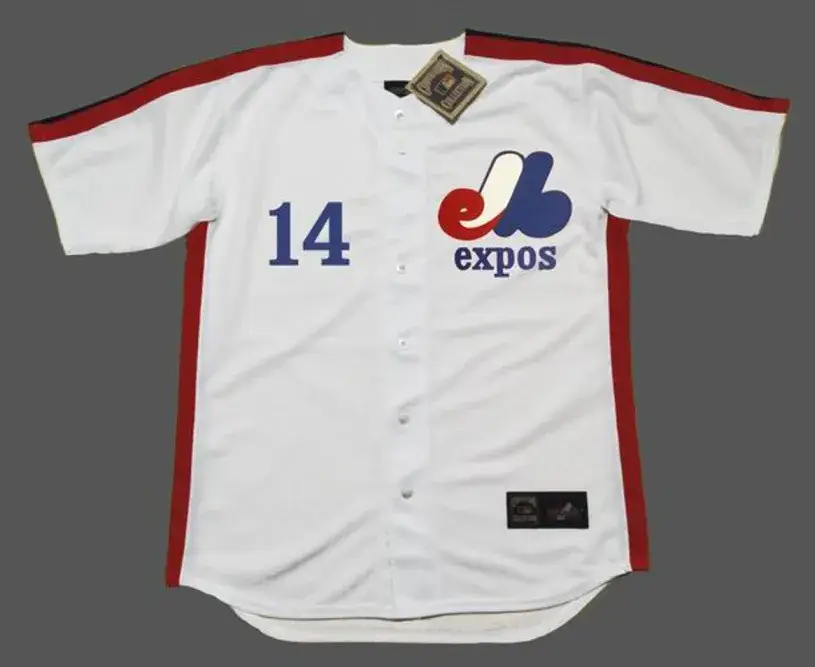 PETE ROSE Montreal Expos 1984 Home Majestic Throwback Baseball Jersey