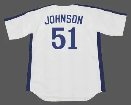 RANDY JOHNSON Montreal Expos 1988 Majestic Cooperstown Home Baseball Jersey 