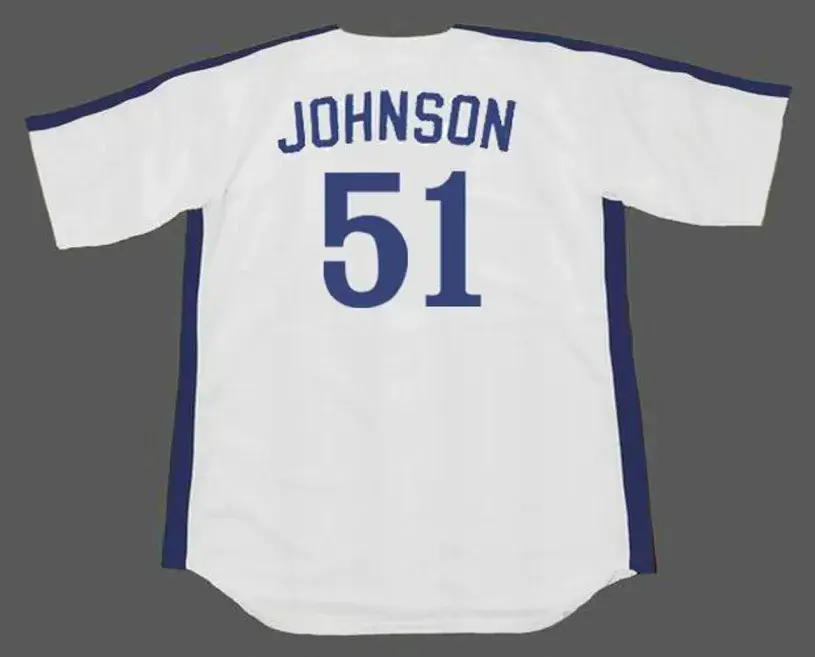 RANDY JOHNSON Montreal Expos 1988 Majestic Cooperstown Home Baseball Jersey 