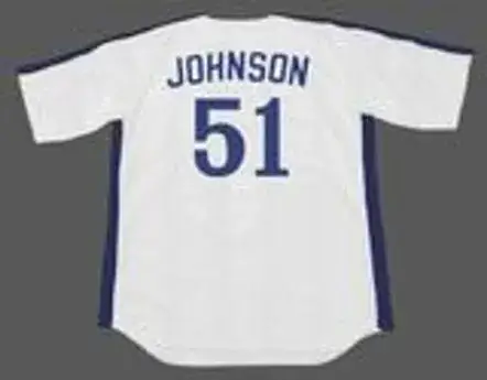 RANDY JOHNSON Montreal Expos 1988 Majestic Cooperstown Home Baseball Jersey 