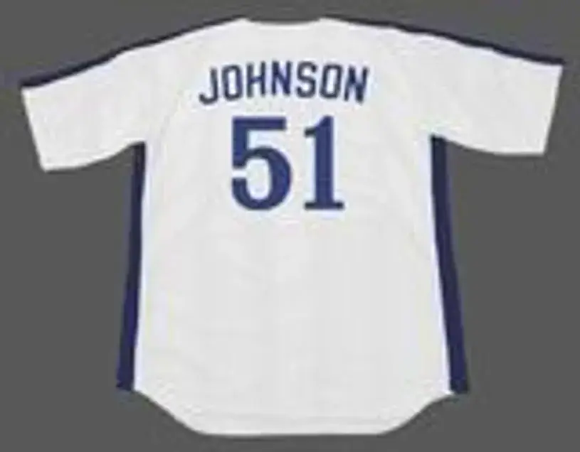 RANDY JOHNSON Montreal Expos 1988 Majestic Cooperstown Home Baseball Jersey 