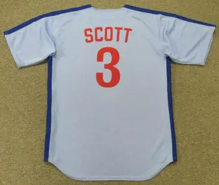 RODNEY SCOTT Montreal Expos 1979 Majestic Cooperstown Away Baseball Jersey 
