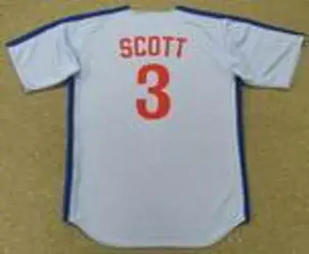 RODNEY SCOTT Montreal Expos 1979 Majestic Cooperstown Away Baseball Jersey 