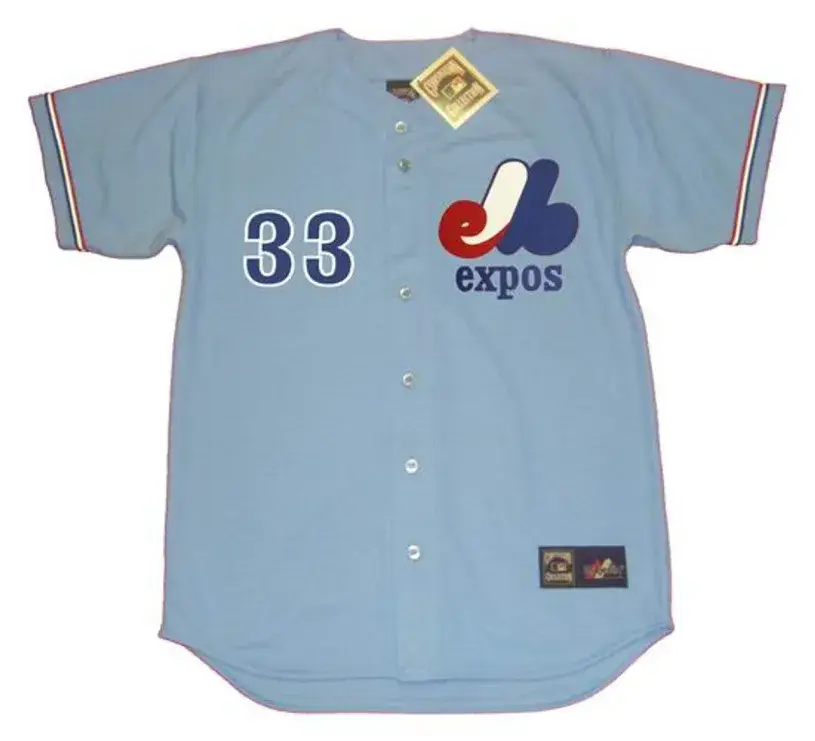 RON HUNT Montreal Expos 1973 Majestic Cooperstown Away Baseball Jersey 