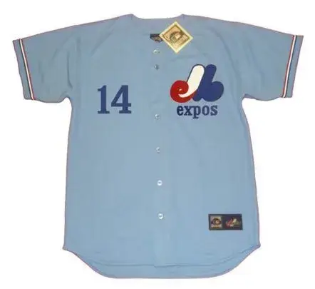 RON SWOBODA Montreal Expos 1971 Majestic Cooperstown Away Baseball Jersey 