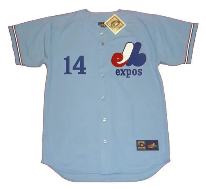 RON SWOBODA Montreal Expos 1971 Majestic Cooperstown Away Baseball Jersey 